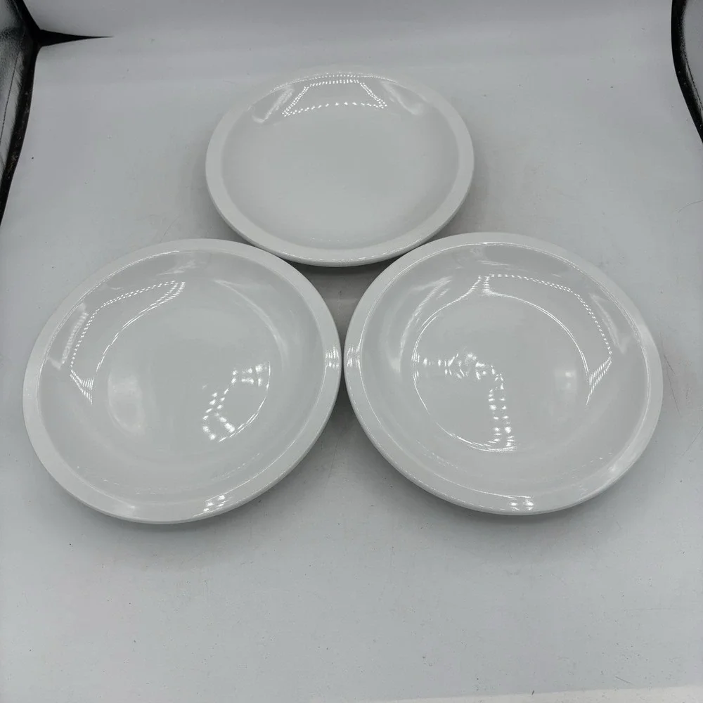Pottery Barn Salad Plates Suppertime White 7.75